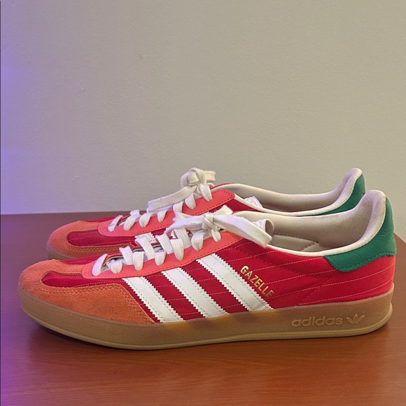 adidas Shoes - Adidas Gazelle Red and Green Sneakers